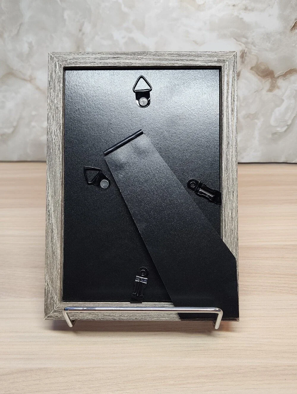 Weathered Gray Wood Photo Frame